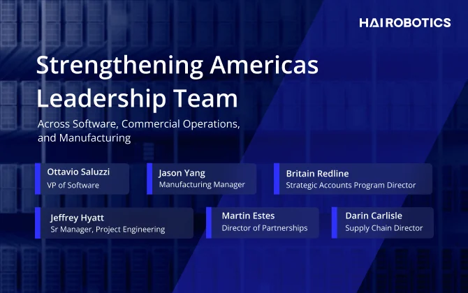 Hai Robotics Americas leadership appointments graphic